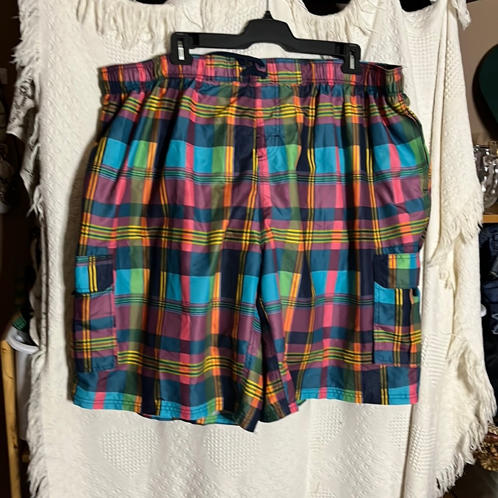 😄Plus Size Swim Shorts 5X Trunks